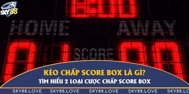 Kèo chấp score box là gì? Tìm hiểu 2 loại cược chấp score box