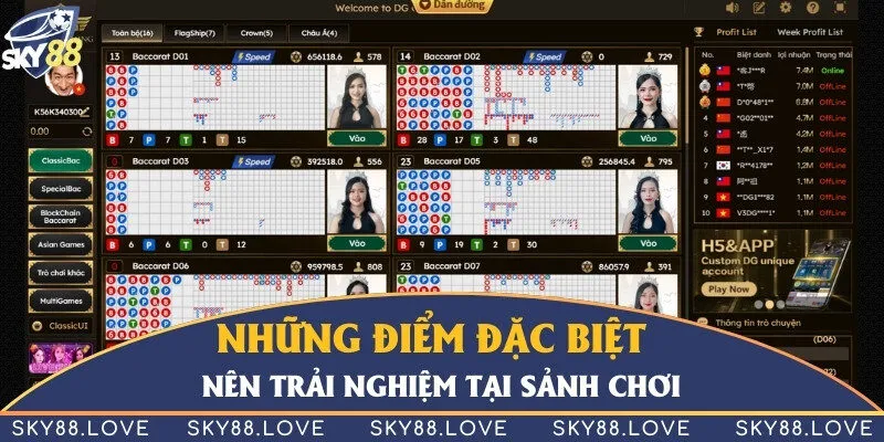 Điểm đặc biệt nhất là nhiều trò chơi với tỷ lệ thưởng cao