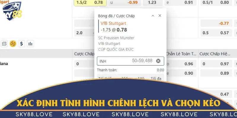 Xem xét tình hình chênh lệch về số bàn thắng