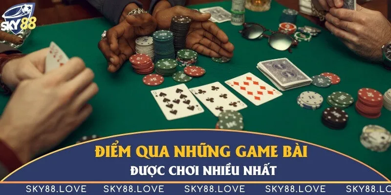 Những game bài được người chơi yêu thích tại nhà cái