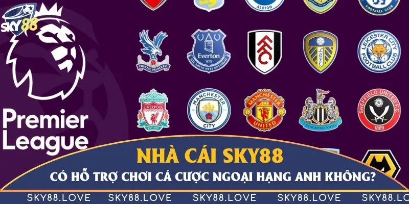 Nhà cái Sky88 có hỗ trợ chơi cá cược Ngoại Hạng Anh không?