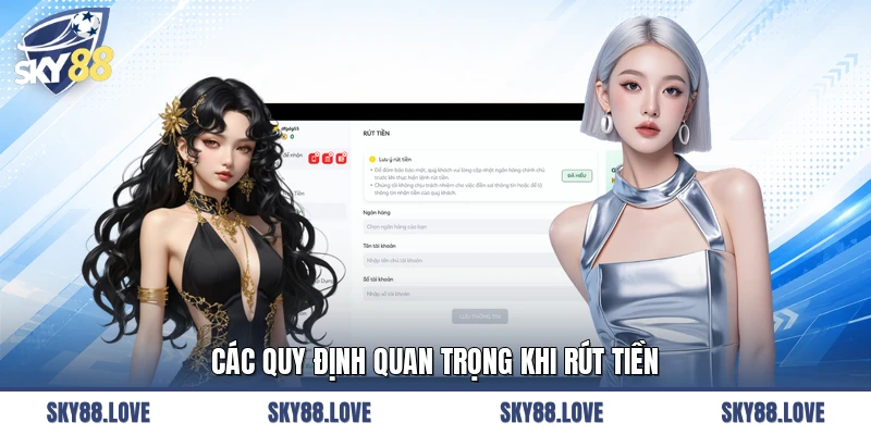 Các quy định quan trọng khi rút tiền