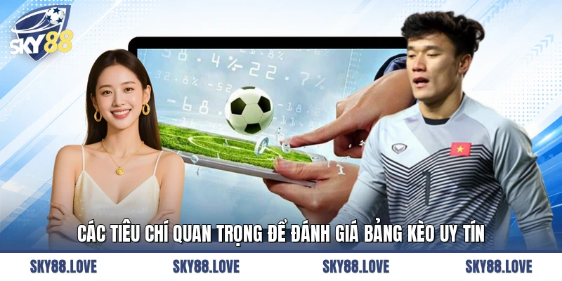 Các tiêu chí quan trọng để đánh giá bảng kèo uy tín