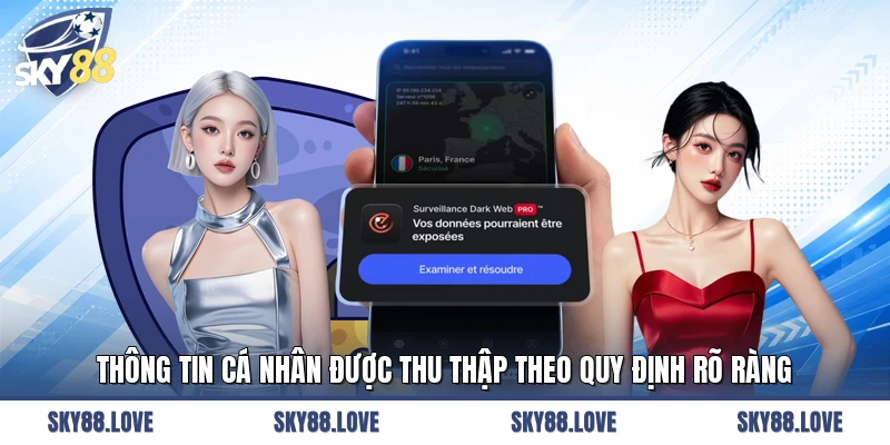 Thông tin cá nhân được thu thập theo quy định rõ ràng